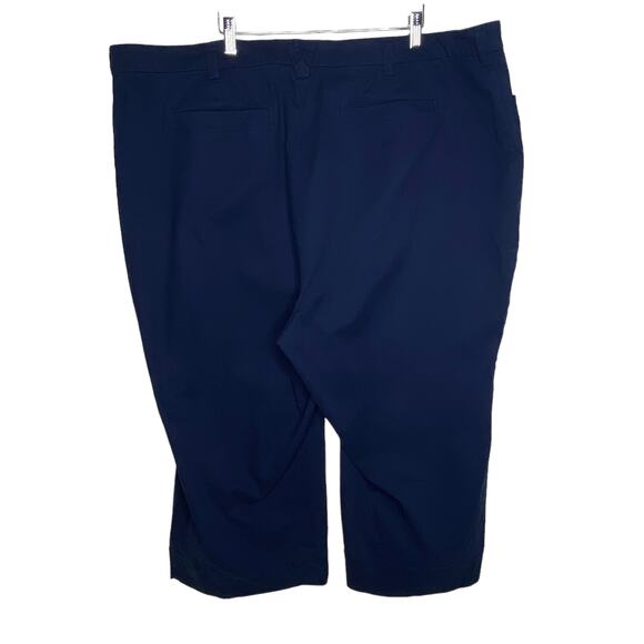 Duluth Trading Co Womens Sz 26W Regular Navy Blue Workday Warrior Cropped Pants - Picture 5 of 8